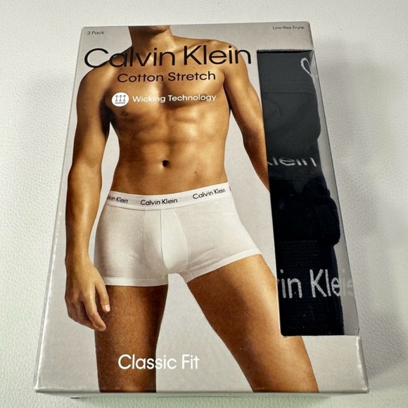 3 Pack NEW/NIB SZ Med Men’s Calvin Klein Cotton Stretch Boxer Briefs - Picture 1 of 4